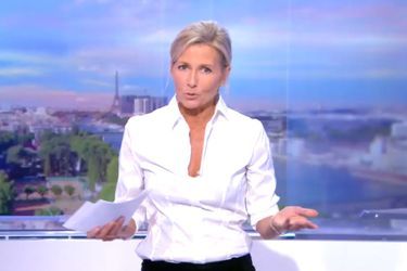 Claire Chazal sur TF1, dimanche soir.