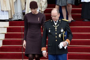 La princesse Charlène et le prince Albert de Monaco, à Monaco le 19 novembre 2015