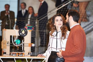 La reine Rania de Jordanie à Madrid, le 19 novembre 2015