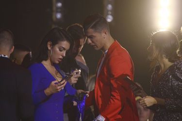 Georgina Rodriguez et Cristiano Ronaldo aux MTV Europe Music Awards à Séville le 3 novembre 2019