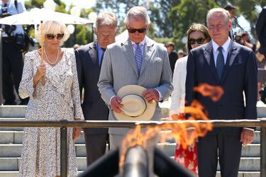 Le prince Charles et la duchesse de Cornouailles Camilla à Perth, le 15 novembre 2015