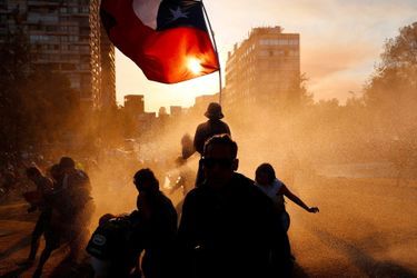 Manifestation à Santiago du Chili, le 3 novembre 2019.