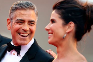 George Clooney et Sandra Bullock, duo complice à Venise  - Mostra