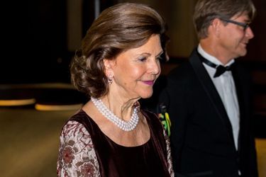 La reine Silvia de Suède à Stockholm, le 14 novembre 2017