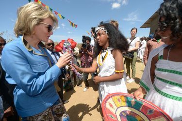 La reine Mathilde de Belgique en Ethiopie, le 10 novembre 2015