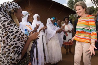 La reine Mathilde de Belgique en Ethiopie, le 11 novembre 2015