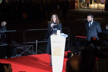 La princesse Marie de Danemark donne le top départ du Noël danois du BHV Marais à Paris, le 15 novembre 2017