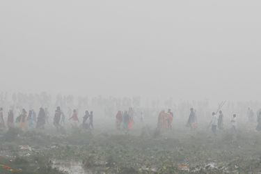 New Delhi s&#039;est réveillée dimanche dans un brouillard de pollution particulièrement dense.