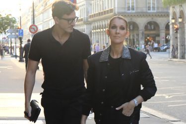 Céline Dion et Pepe Munoz, à Paris, le 7 juillet 2017.