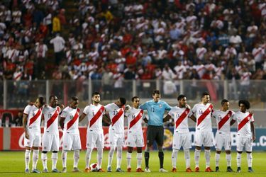 L'équipe nationale de foot du Pérou à Lima