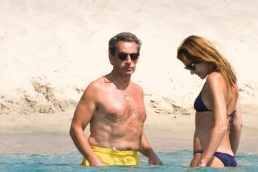 Nicolas et Carla Sarkozy à Murtoli, en Corse du Sud, le week-end dernier.