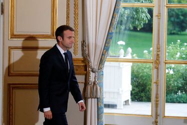 Emmanuel Macron à l'Elysée le 8 juillet.