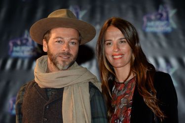 Christophe Maé et sa femme à la 18ème cérémonie des NRJ Music Awards à Cannes, le 12 novembre 2016.