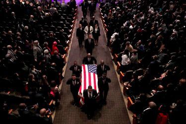 Lors des funérailles d&#039;Elijah Cummings à Baltimore, le 25 octobre 2019.
