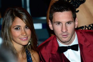 Lionel Messi et sa fiancée Antonella