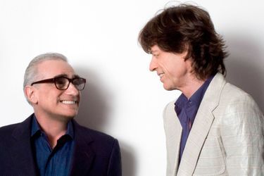 Martin Scorsese et Mick Jagger sur le tournage de «Shine a Light». 