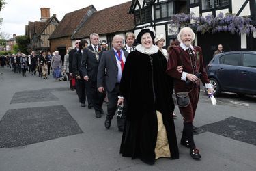 A Stratford-upon-Avon, le 27 avril 2014, les habitants célèbrent la naissance de William Shakespeare. 