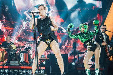 Robbie Williams samedi soir à l’AccorHotels Arena.