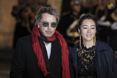Jean-Michel Jarre et Gong Li en mars 2019