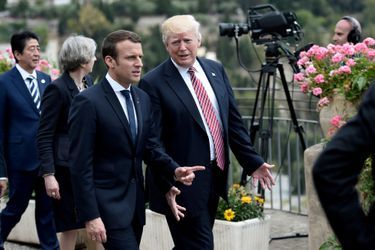 Emmanuel Macron et Donald Trump, fin mai en Sicile pour le sommet du G7. 