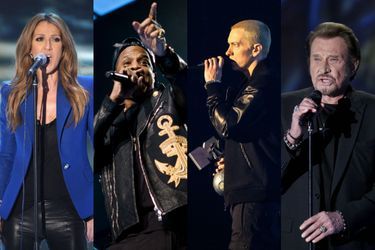 Céline Dion, Jay-Z, Eminem et Johnny Hallyday font tous partie de l'étude qui a analysé le vocabulaire des chanteurs. 