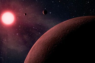 Illustration d&#039;une des dix planètes récemment détectée par la Nasa.