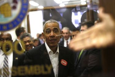 Barack Obama à Chicago, le 8 novembre 2017.