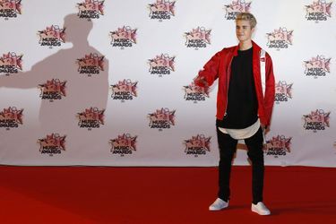Justin Bieber lors des NRJ Music Awards 2015 à Cannes, le 7 novembre 2015