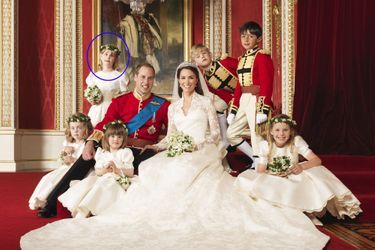 Lady Louise Windsor sur la photo officielle du mariage de Kate et William, le 29 avril 2011