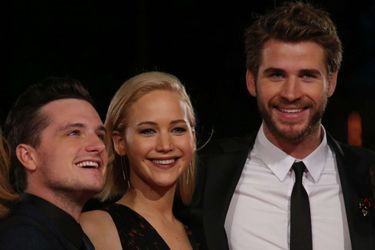 Le trio star de la saga "Hunger Games" s'est retrouvé à Londres, le 5 novembre 2015