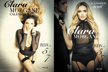 Sexy et glamour, Clara Morgane fait voter ses fans pour sélectionner la couverture de son calendrier 2016.