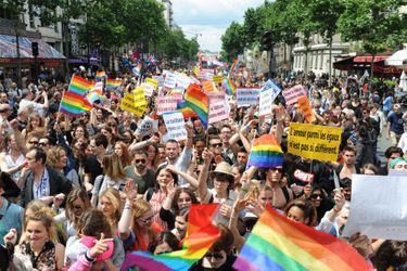 A Paris, la gay pride célèbre le mariage pour tous