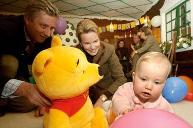 Avec la petite Elisabeth, encore bébé, en 2002 