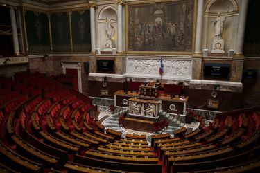 L'hémicycle de l'Assemblée nationale. De très nombreux députés En Marche! pourraient s'y installer après le second tour des législatives.