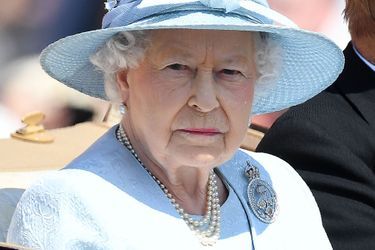 La reine Elizabeth II, samedi, pour les célébrations de son anniversaire à Londres.