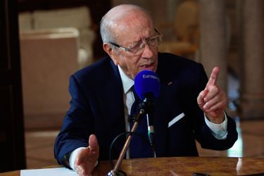 Le président tunisien Béji Caïd Essebsi au micro d'Europe 1 le 29 juin dernier. 