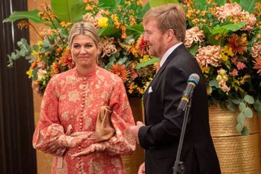 La reine Maxima et le roi Willem-Alexander des Pays-Bas à Mumbai, le 16 octobre 2019