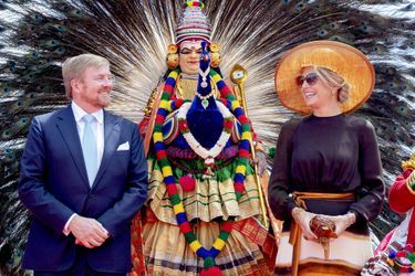 La reine Maxima et le roi Willem-Alexander des Pays-Bas à Kochi, le 17 octobre 2019
