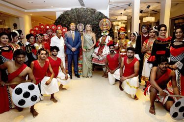 La reine Maxima et le roi Willem-Alexander des Pays-Bas à Kochi, le 17 octobre 2019