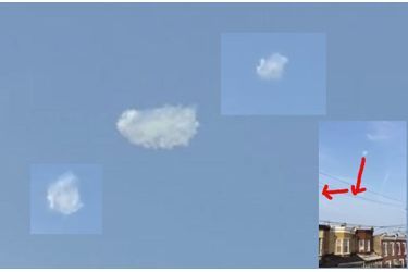 Des images du nuage baladeur filmé à Philadelphie. 