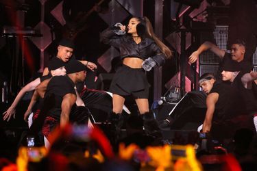 Ariana Grande en concert à Manhattan (Etats-Unis), en décembre 2016. 