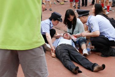 Des blessés dans l&#039;émeute à l&#039;université de Tongji 