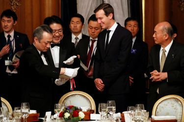 Jared Kushner lors du dîner d'Etat à Tokyo, le 6 novembre 2017.