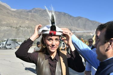 Kate Middleton à Chitral, dans la province de Khyber Pakhtunkhwa au nord du Pakistan, le 16 octobre 2019