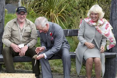 Le prince Charles et Camilla à l’écosanctuaire de Orokonui près de Dunedin, le 5 novembre 2015