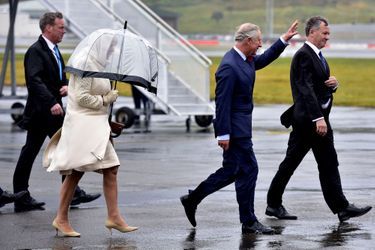 Le prince Charles et la duchesse de Cornouailles Camilla à Wellington, le 4 novembre 2015