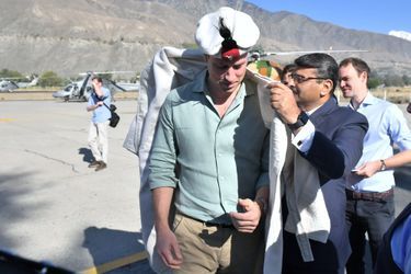 Le prince William à Chitral, dans la province de Khyber Pakhtunkhwa au nord du Pakistan, le 16 octobre 2019