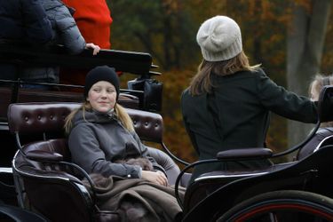 Les princesses Isabella et Mary de Danemark à Klampenborg, le 5 novembre 2017