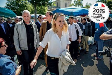 La députée du Vaucluse sur le marché du Pontet, Marion Maréchal-Le Pen, le 28 mai.