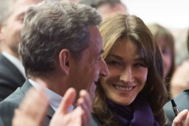 Nicolas Sarkozy et Carla Bruni en novembre 2016.